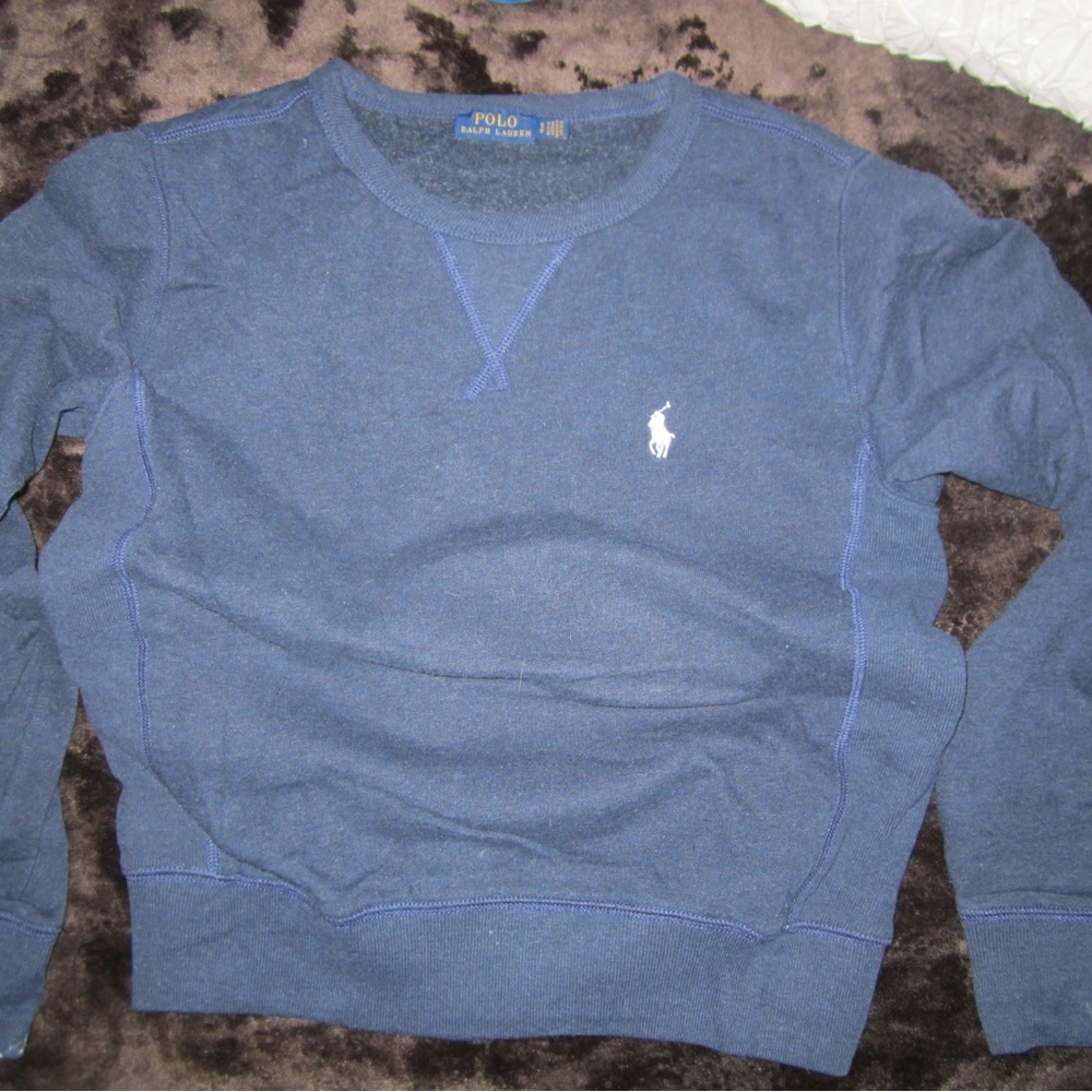Polo Ralph Lauren Crewneck Sweatshirt – Navy Blue (S)